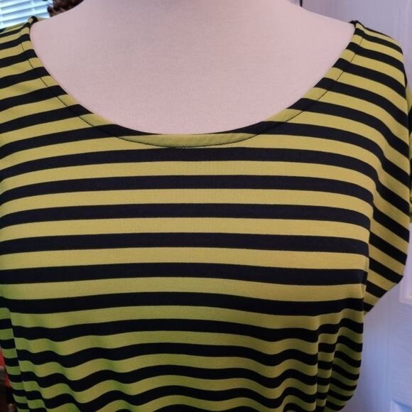 2 Bundle Ellen Tracy Dress Blue Green Black Medium Summer Cottagecore Summer - Picture 7 of 11